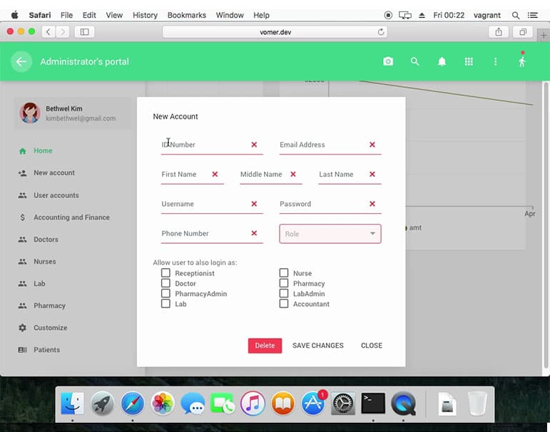 Vomer Hospital Management System